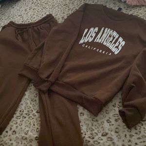 Sweatshirt and sweatpants
